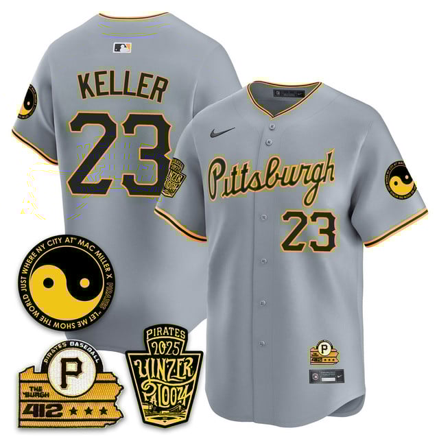 Men's Pittsburgh Pirates Yinzerpalooza 2025 Limited Jersey - All Stitched Gray #23 Mitch Keller