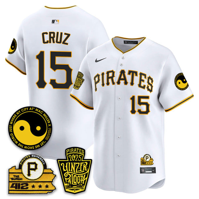 Men's Pittsburgh Pirates Yinzerpalooza 2025 Limited Jersey - All Stitched White #15 Oneil Cruz