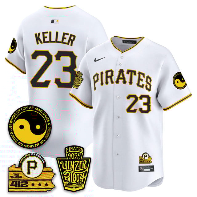 Men's Pittsburgh Pirates Yinzerpalooza 2025 Limited Jersey - All Stitched White #23 Mitch Keller