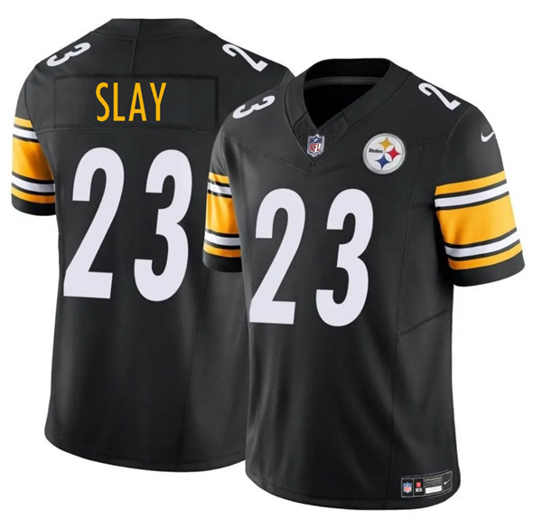 Men's Pittsburgh Steelers #23 Darius Slay Jr. Black 2025 F.U.S.E. Vapor Untouchable Limited Football Stitched Jersey