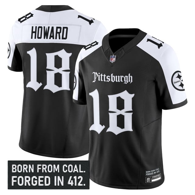Men's Pittsburgh Steelers 'Gothic Steel City Edition' Vapor Limited Jersey - All Stitched Alternate Will Howard