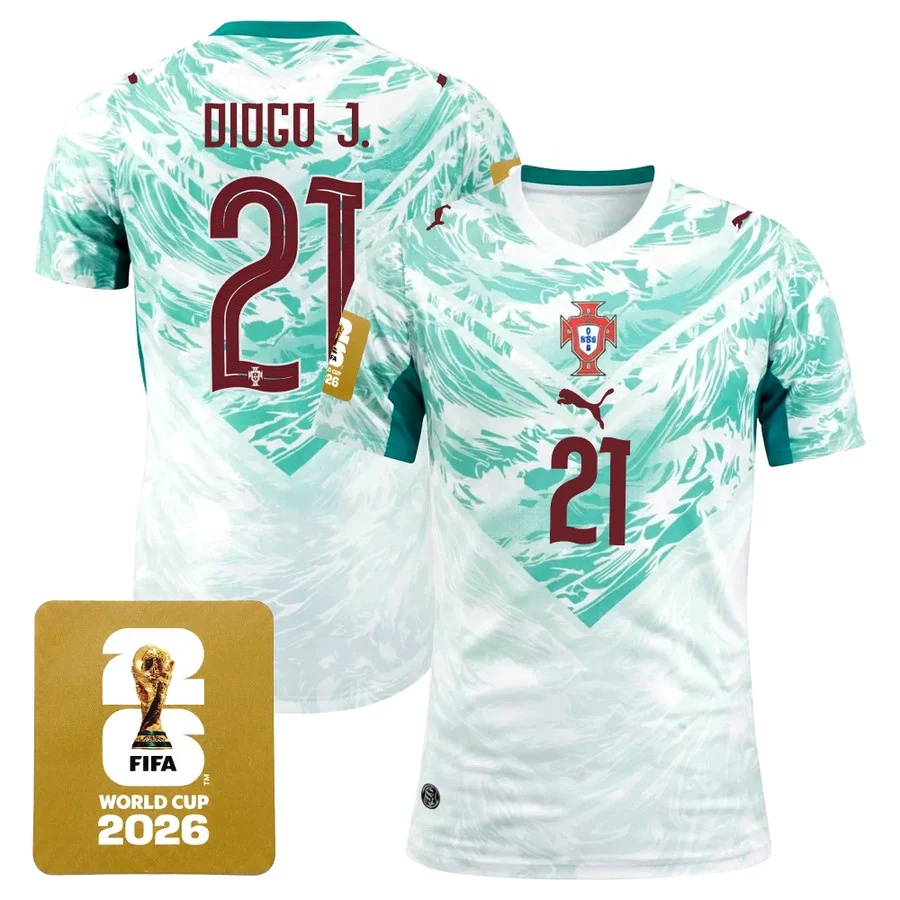 Men's Portugal 2026 World Cup National Team Jersey #21 DIOGO JOTA
