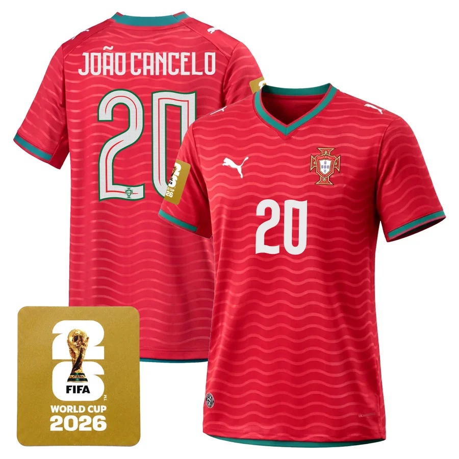 Men's Portugal 2026 World Cup National Team Jersey RED #20 JOAO CANCELO