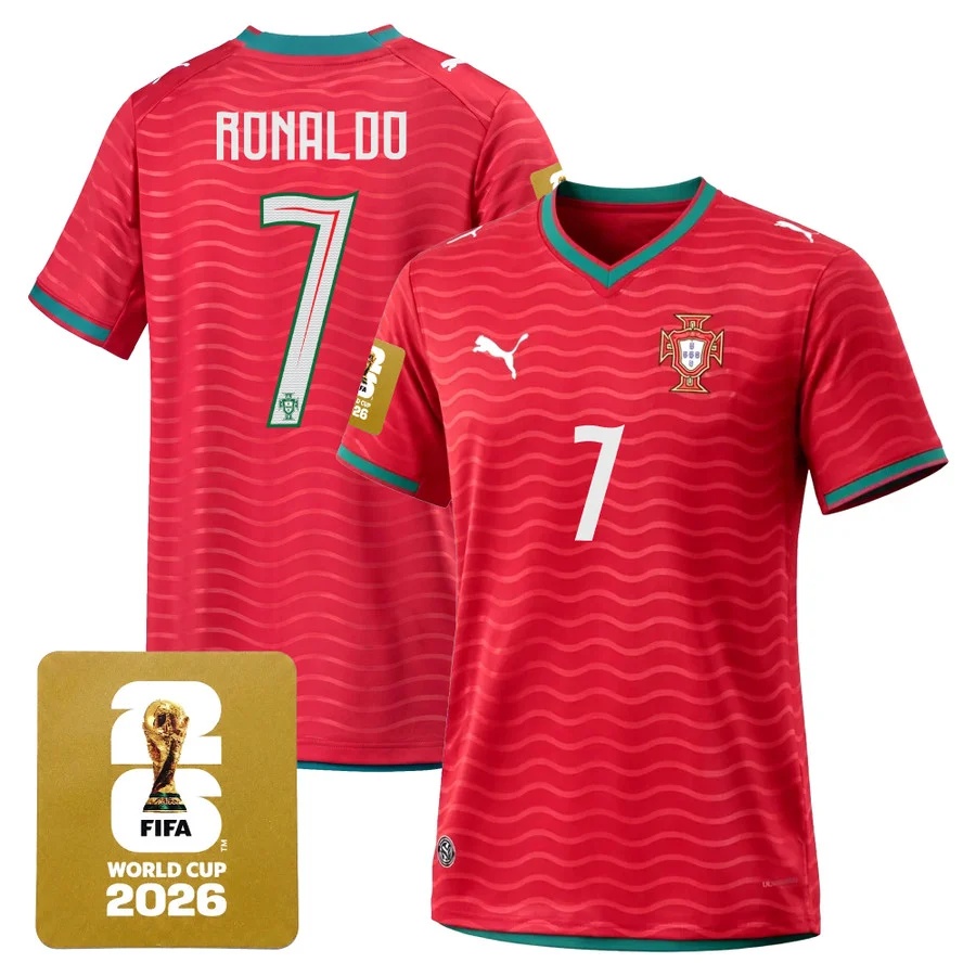 Men's Portugal 2026 World Cup National Team Jersey RED #7 CRISTIANO RONALDO