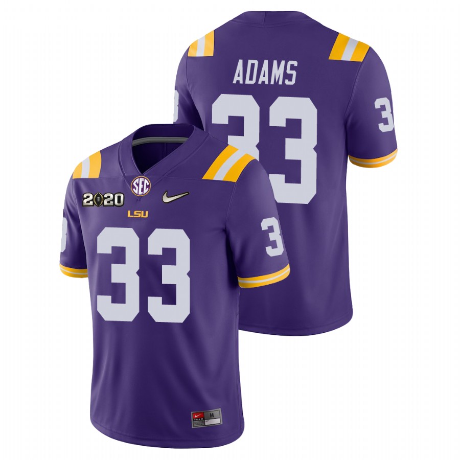 Men's Purple LSU Tigers Jamal Adams College Football Game Jersey