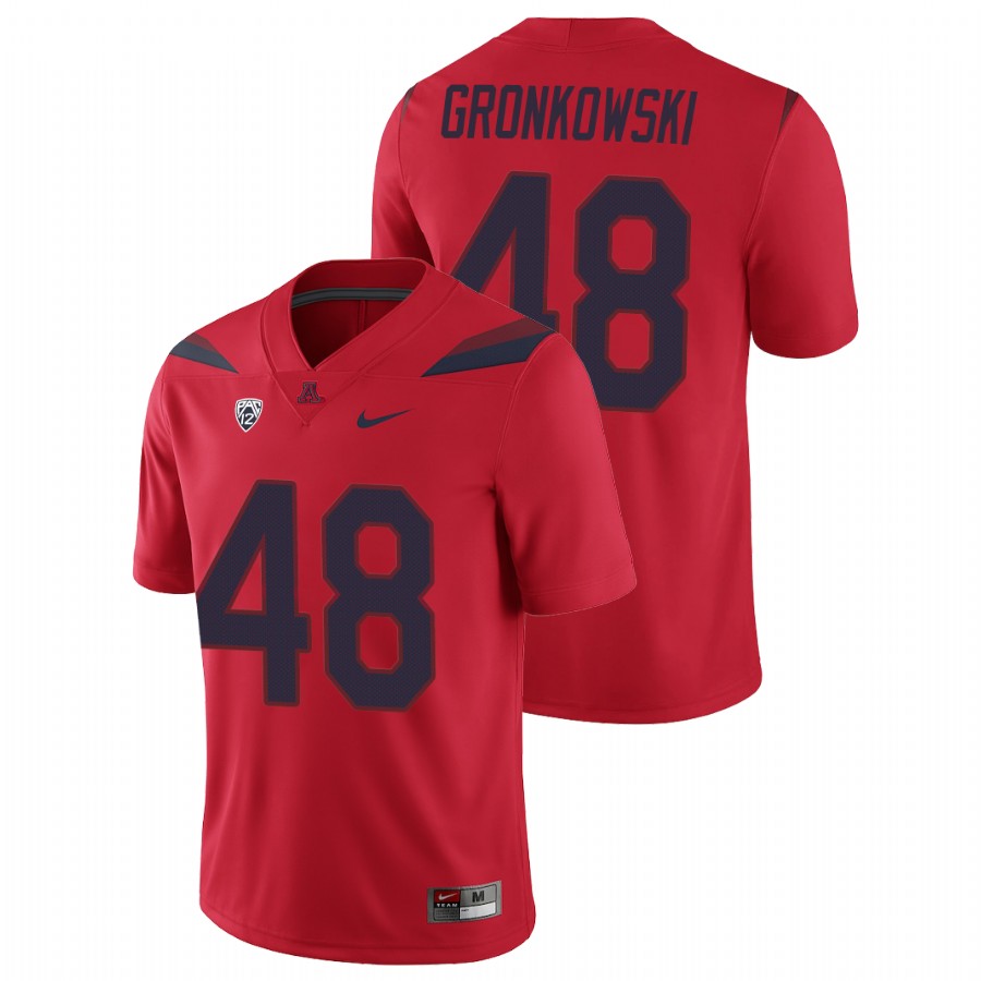 Men's Red Arizona Wildcats Rob Gronkowski College Football Alternate Game Jersey