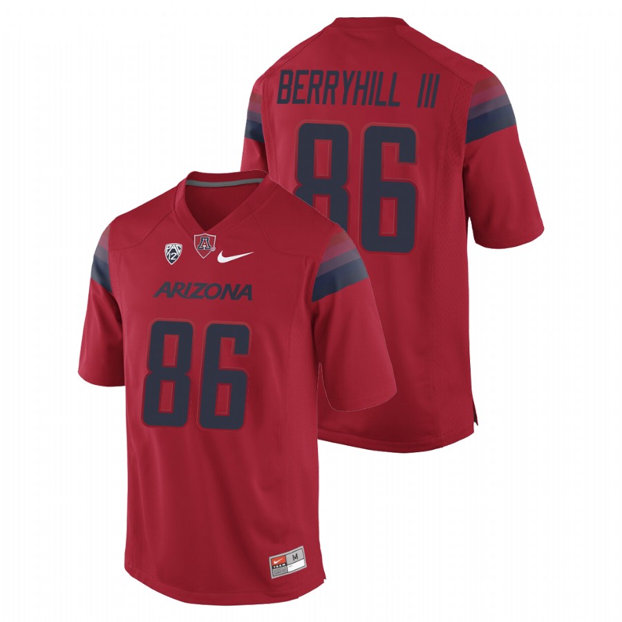 Men's Red Arizona Wildcats Stanley Berryhill III College Football Game Jersey