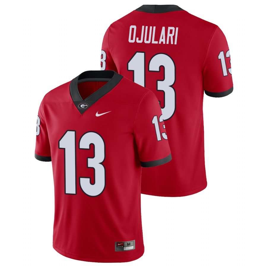 Men's Red Georgia Bulldogs Azeez Ojulari Game College Football Jersey