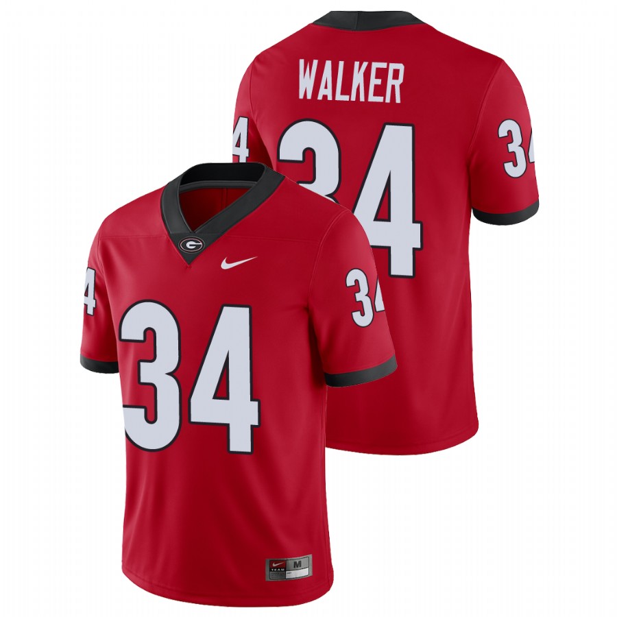 Men's Red Georgia Bulldogs Herchel Walker College Football Alumni Player Jersey