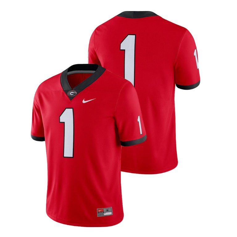 Men's Red Nike College Football Georgia Bulldogs 2018 Game Jersey