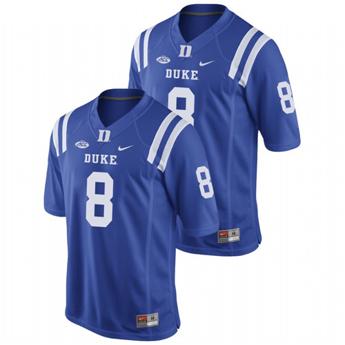 Men's Royal Duke Blue Devils Chase Brice Replica Game Football Jersey