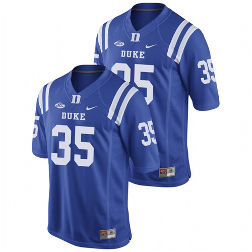 Men's Royal Duke Blue Devils Dorian Mausi Replica Game Football Jersey