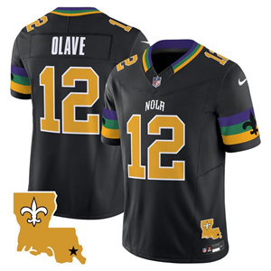 Men's Saints 2025 New Orleans City Vapor Limited Jersey - All Stitched Chris Olave  12