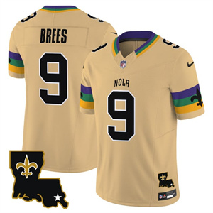 Men's Saints 2025 New Orleans City Vapor Limited Jersey - All Stitched Drew Brees  9