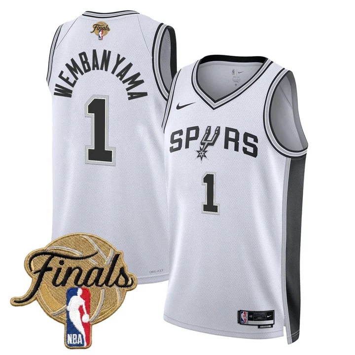 Men's San Antonio Spurs 2026 Finals Swingman Jersey #1 VICTOR WEMBANYAMA