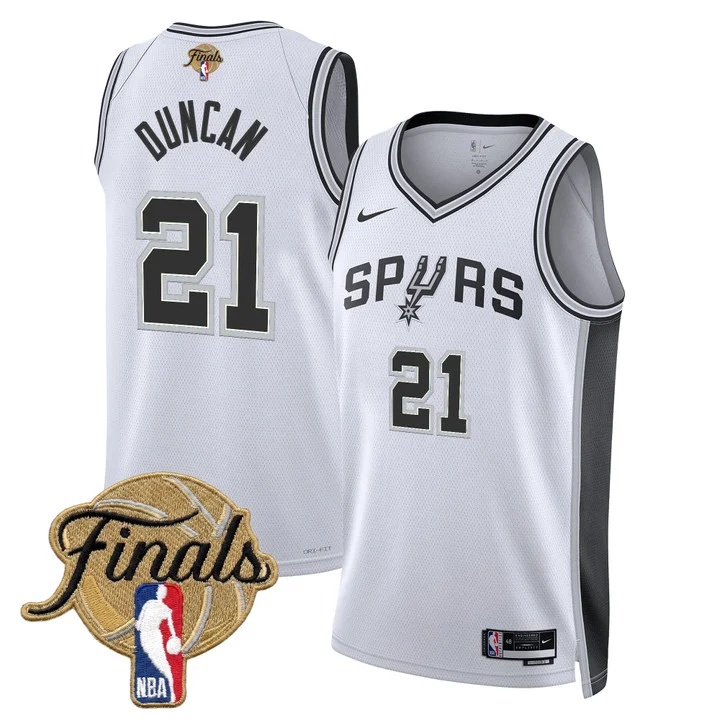 Men's San Antonio Spurs 2026 Finals Swingman Jersey #21 TIM DUNCAN