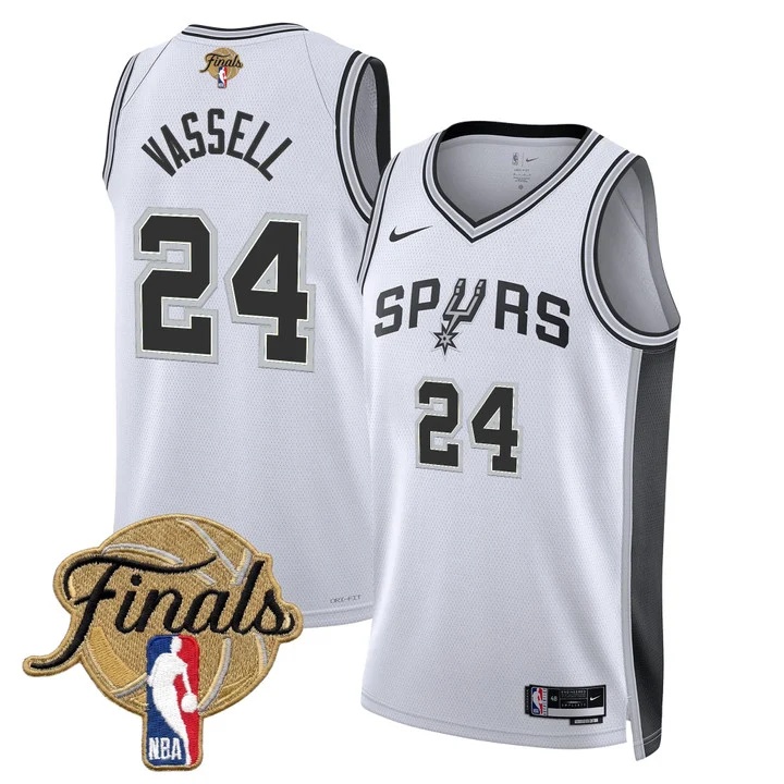 Men's San Antonio Spurs 2026 Finals Swingman Jersey #24 DEVIN VASSELL