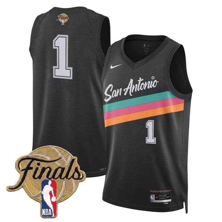 Men's San Antonio Spurs 2026 Finals Swingman Jersey CITY 25-26 #1