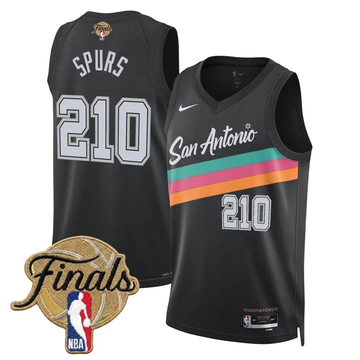 Men's San Antonio Spurs 2026 Finals Swingman Jersey CITY 25-26 #210 SPURS