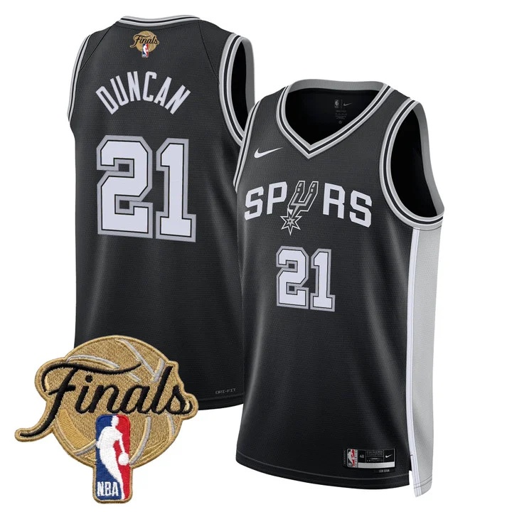 Men's San Antonio Spurs 2026 Finals Swingman Jersey ICON #21 TIM DUNCAN