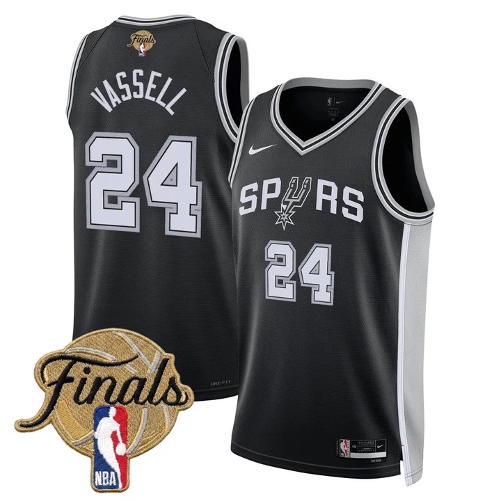 Men's San Antonio Spurs 2026 Finals Swingman Jersey ICON #24 DEVIN VASSELL