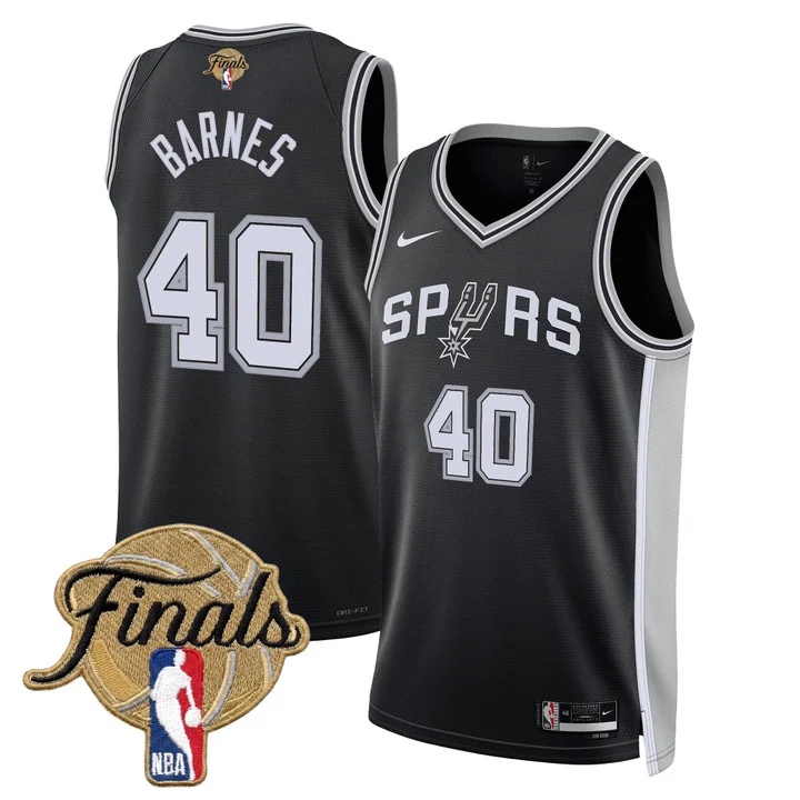 Men's San Antonio Spurs 2026 Finals Swingman Jersey ICON #40 HARRISON BARNES