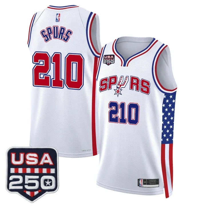 Men's San Antonio Spurs America 250 Edition Swingman Jersey #210 SPURS