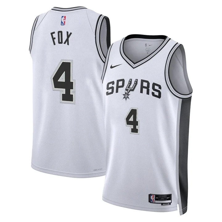 Men's San Antonio Spurs Jersey Collection #4 DE'AARON FOX