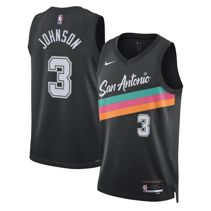 Men's San Antonio Spurs Jersey Collection CITY #3 KELDON JOHNSON