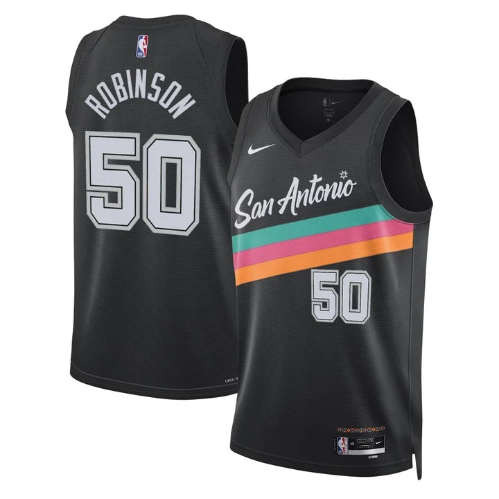 Men's San Antonio Spurs Jersey Collection CITY #50 DAVID ROBINSON