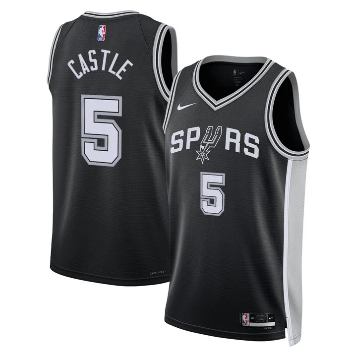 Men's San Antonio Spurs Jersey Collection ICON #5 STEPHON CASTLE