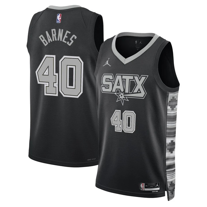 Men's San Antonio Spurs Jersey Collection STATEMENT #40 HARRISON BARNES