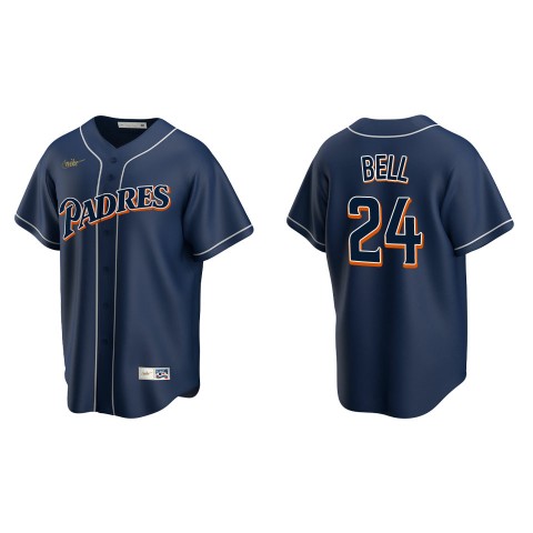 Men's San Diego Padres #24 Josh Bell Nike Navy Cooperstown Collection Jersey