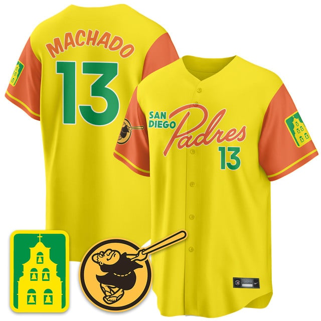 Men's San Diego Padres City Connect City Concept Jersey #13 MANNY MACHADO