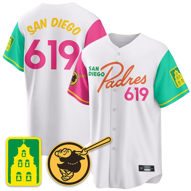 Men's San Diego Padres City Connect City Concept Jersey CITY CONNECT #619 SAN DIEGO