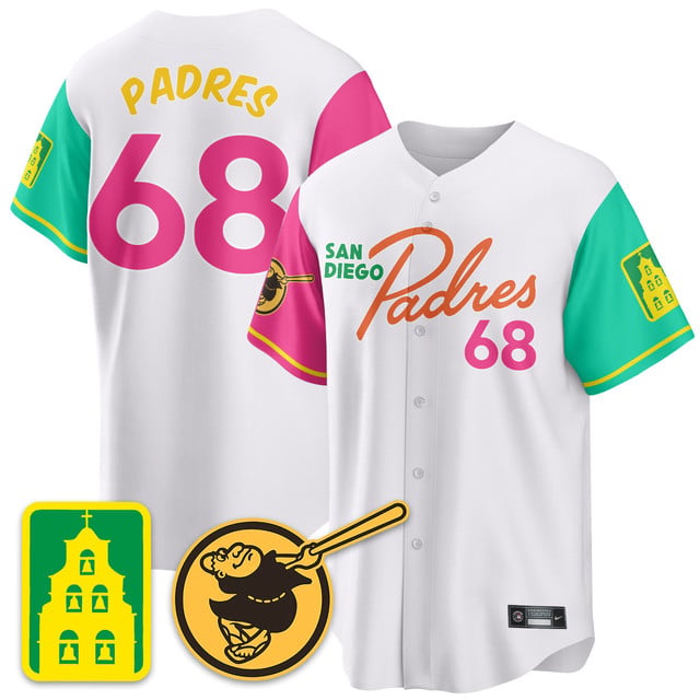 Men's San Diego Padres City Connect City Concept Jersey CITY CONNECT #68 PADRES