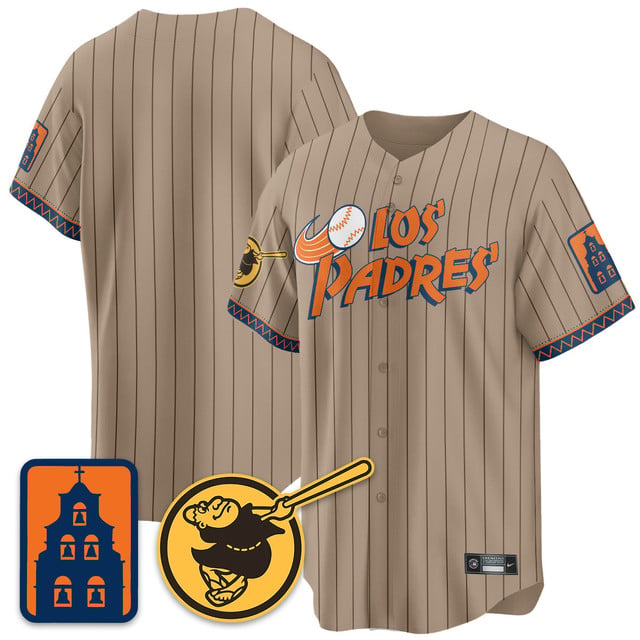 Men's San Diego Padres City Connect City Concept Jersey KHAKI BLANK
