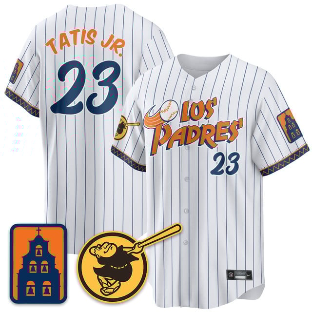 Men's San Diego Padres City Connect City Concept Jersey WHITE #23 FERNANDO TATIS JR.