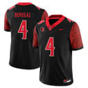 Men's San Diego State Football 2025 Limited Jersey - All Stitched Black Jayden Denegal - 4