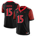 Men's San Diego State Football 2025 Limited Jersey - All Stitched Black Marquez Cooper - 15