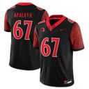 Men's San Diego State Football 2025 Limited Jersey - All Stitched Black Tiumalu Afalava - 67
