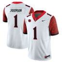 Men's San Diego State Football 2025 Limited Jersey - All Stitched White Chris Johnson - 1