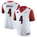Men's San Diego State Football 2025 Limited Jersey - All Stitched White Jayden Denegal - 4
