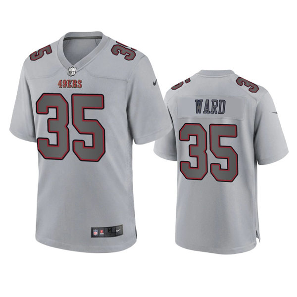 Men's San Francisco 49ers #35 Charvarius Ward Gray Atmosphere Fashion Game Jersey