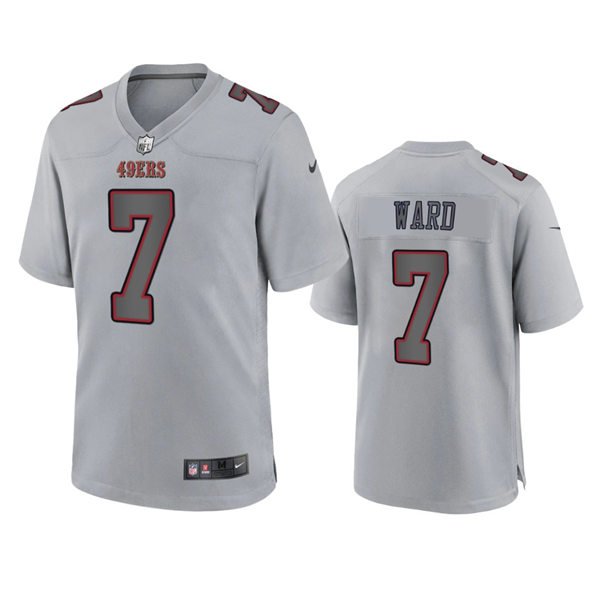 Men's San Francisco 49ers #7 Charvarius Ward Nike Atmosphere Fashion Game Jersey - Gray