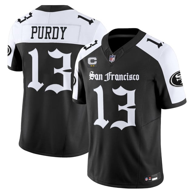 Men's San Francisco 49ers 'Gothic Edition' Vapor Limited Jersey ALTERNATE#13 BROCK PURDY