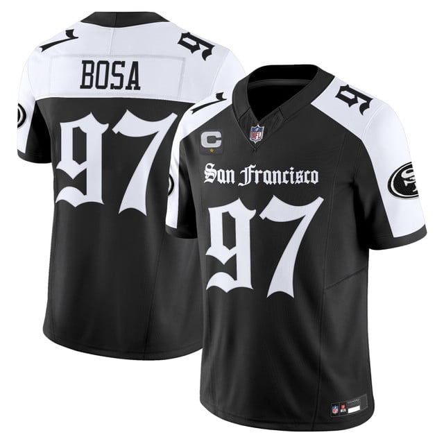 Men's San Francisco 49ers 'Gothic Edition' Vapor Limited Jersey ALTERNATE#97 NICK BOSA
