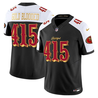 Men's San Francisco 49ers 2025 “Rivalries” Vapor Limited Jersey alternate #415 Gold Blooded