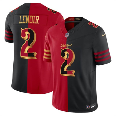 Men's San Francisco 49ers 2025 “Rivalries” Vapor Limited Jersey split #2 Deommodore Lenoir