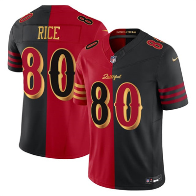 Men's San Francisco 49ers 2025 “Rivalries” Vapor Limited Jersey split #80 Jerry Rice